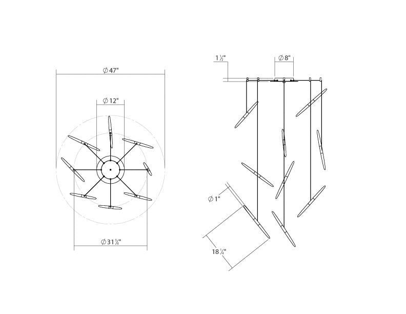 Sonneman 2893.16 LED Pendant, Bright Satin Aluminum