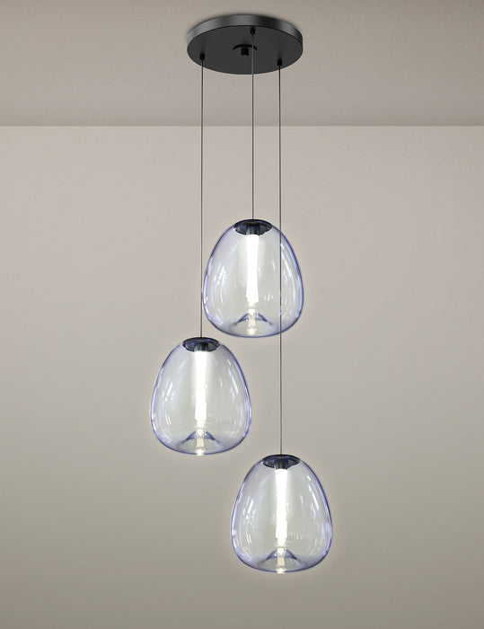 Sonneman 3074.25 LED Pendant, Satin Black
