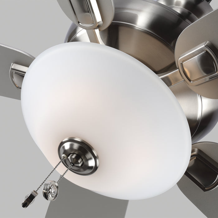 Generation Lighting 5COM52BSD-V1 52" Ceiling Fan, Brushed Steel