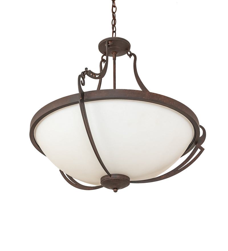 Meyda Tiffany 117721 Three Light Pendant, Rusty Nail