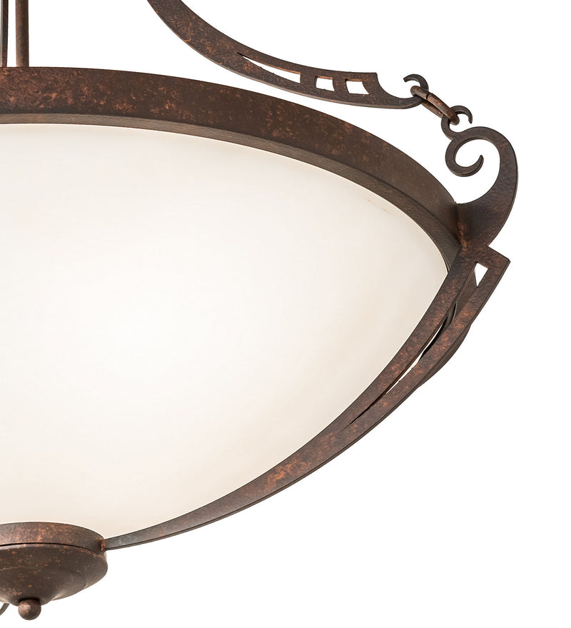 Meyda Tiffany 117721 Three Light Pendant, Rusty Nail