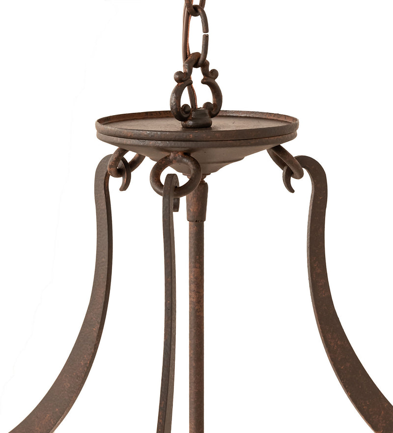 Meyda Tiffany 117721 Three Light Pendant, Rusty Nail