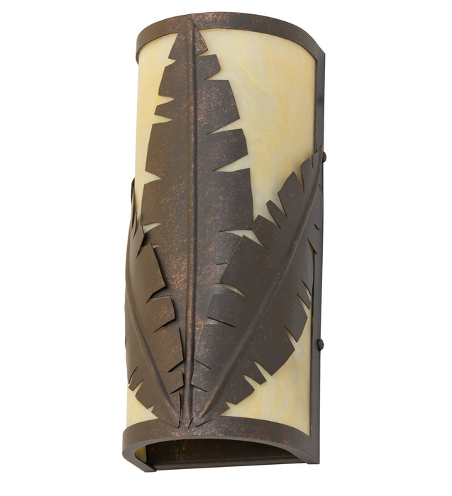 Meyda Tiffany 146549 Two Light Wall Sconce, Gilded Tobacco