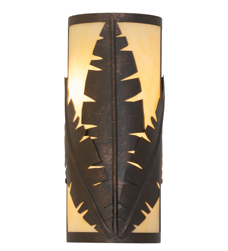 Meyda Tiffany 146549 Two Light Wall Sconce, Gilded Tobacco