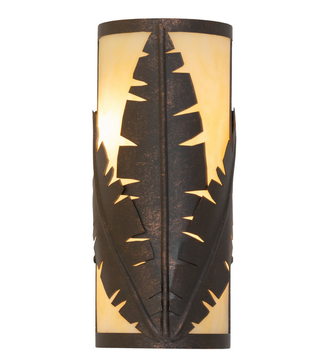 Meyda Tiffany 146549 Two Light Wall Sconce, Gilded Tobacco
