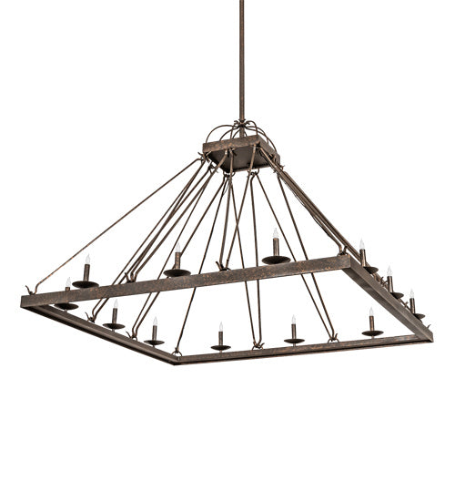 Meyda Tiffany 205649 12 Light Chandelier, Gilded Tobacco