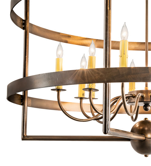 Meyda Tiffany 213168 12 Light Chandelier, Antique Copper