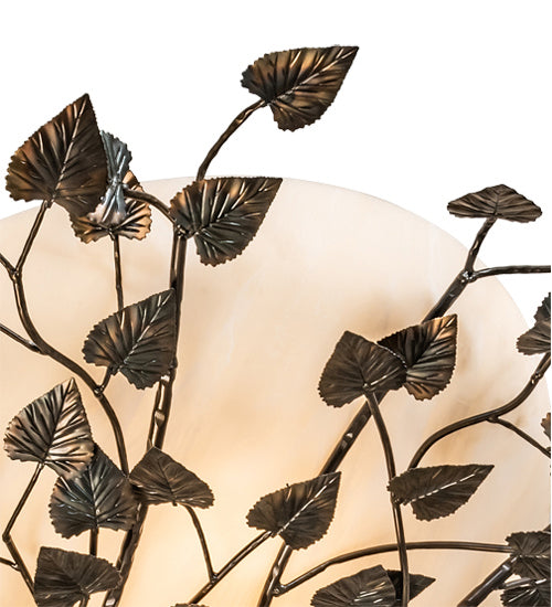 Meyda Tiffany 213708 Eight Light Semi-Flushmount, Dark Burnished Antique Copper