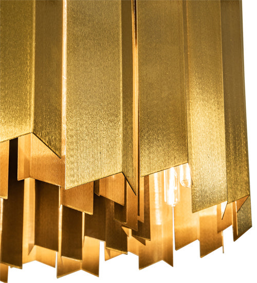 Meyda Tiffany 213981 16 Light Pendant, Transparent Gold