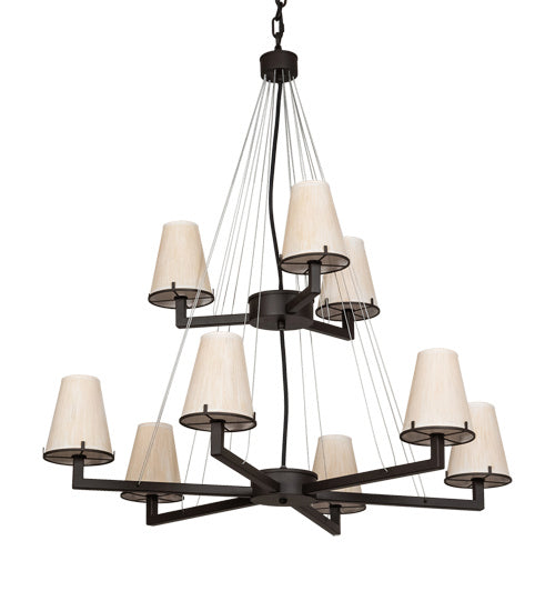 Meyda Tiffany 214041 Nine Light Chandelier, Oil Rubbed Bronze