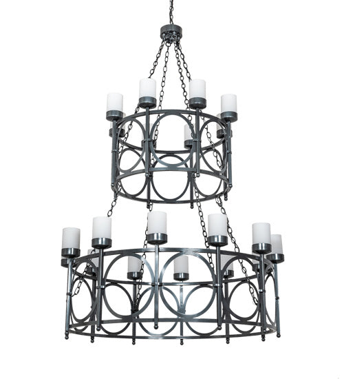 Meyda Tiffany 214838 20 Light Chandelier, Charcoal Gray
