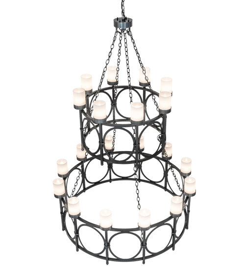 Meyda Tiffany 214838 20 Light Chandelier, Charcoal Gray