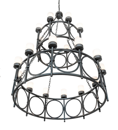 Meyda Tiffany 214838 20 Light Chandelier, Charcoal Gray