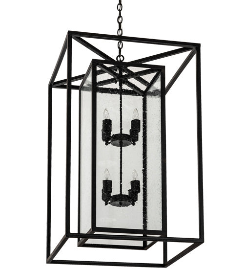Meyda Tiffany 214846 Eight Light Pendant, Textured Black