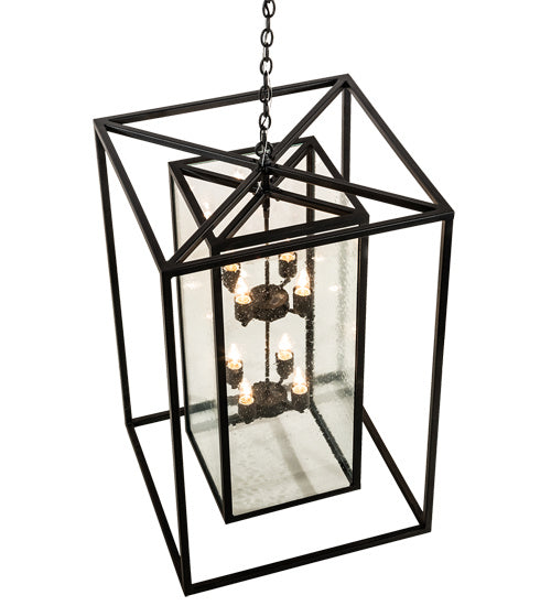 Meyda Tiffany 214846 Eight Light Pendant, Textured Black