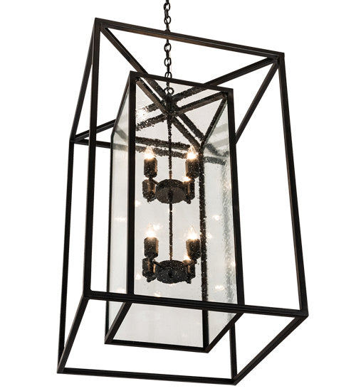 Meyda Tiffany 214846 Eight Light Pendant, Textured Black