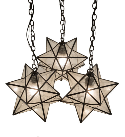 Meyda Tiffany 215080 Three Light Pendant, Oil Rubbed Bronze