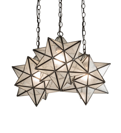 Meyda Tiffany 215080 Three Light Pendant, Oil Rubbed Bronze