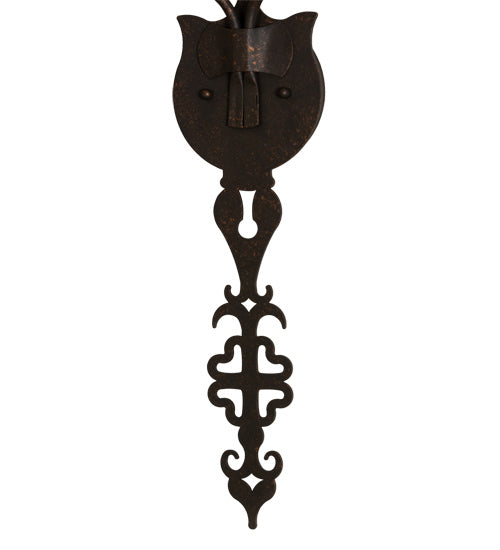 Meyda Tiffany 216338 Two Light Wall Sconce, Gilded Tobacco