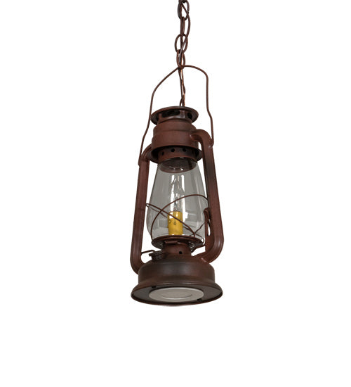 Meyda Tiffany 216486 Two Light Mini Pendant, Wrought Iron On Rust