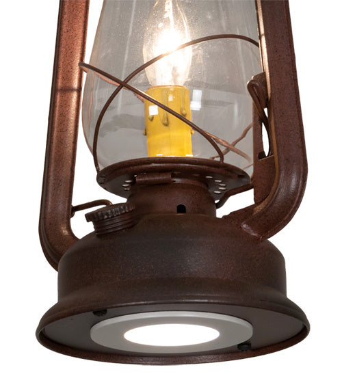 Meyda Tiffany 216486 Two Light Mini Pendant, Wrought Iron On Rust