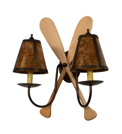 Meyda Tiffany 216852 Two Light Wall Sconce, Antique Copper