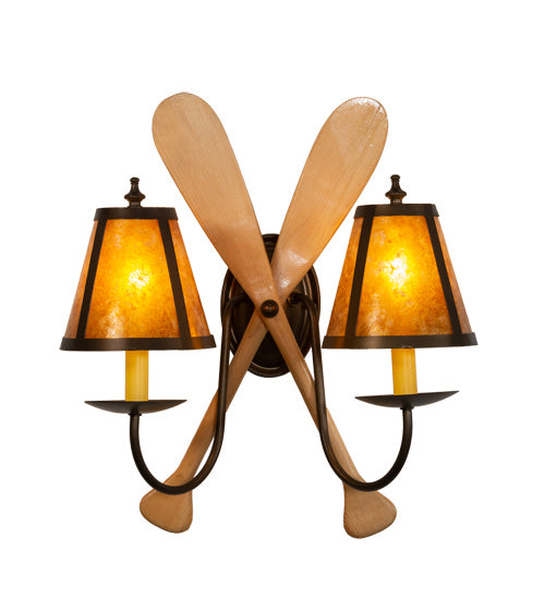 Meyda Tiffany 216852 Two Light Wall Sconce, Antique Copper