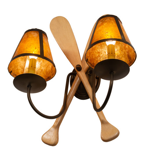 Meyda Tiffany 216852 Two Light Wall Sconce, Antique Copper