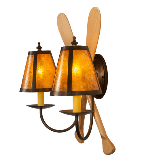 Meyda Tiffany 216852 Two Light Wall Sconce, Antique Copper