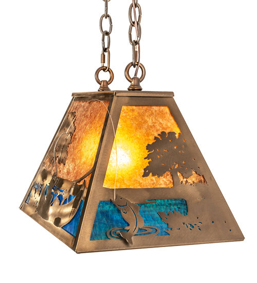 Meyda Tiffany 216861 One Light Pendant, Antique Copper