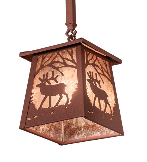 Meyda Tiffany 217251 Three Light Island Pendant, Rust