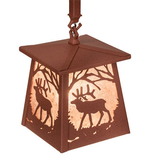 Meyda Tiffany 217251 Three Light Island Pendant, Rust