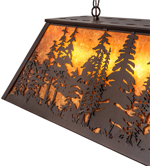 Meyda Tiffany 217916 Six Light Pendant, Mahogany Bronze