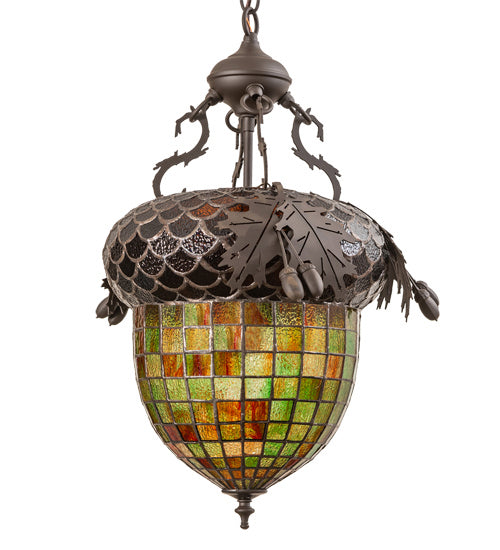 Meyda Tiffany 217981 One Light Pendant, Oil Rubbed Bronze
