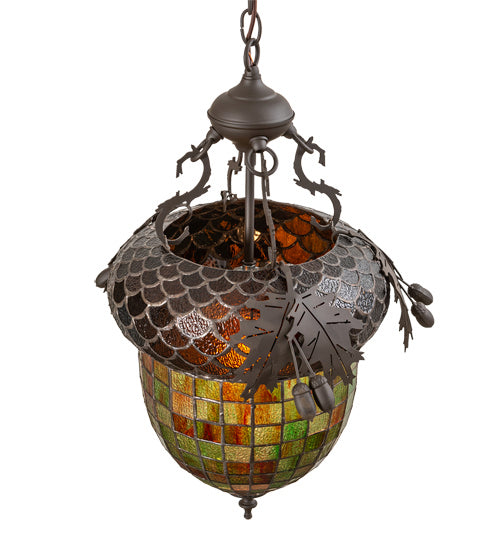 Meyda Tiffany 217981 One Light Pendant, Oil Rubbed Bronze