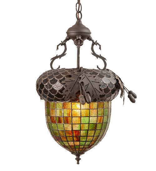 Meyda Tiffany 217981 One Light Pendant, Oil Rubbed Bronze