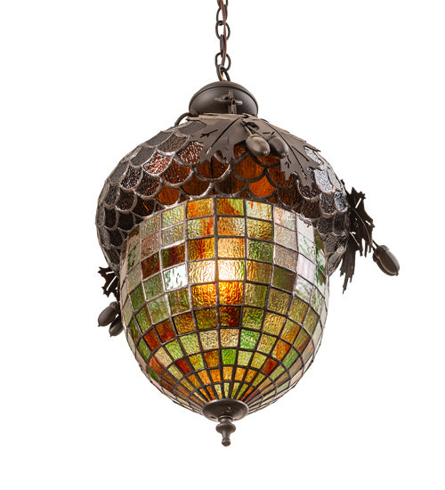 Meyda Tiffany 217981 One Light Pendant, Oil Rubbed Bronze