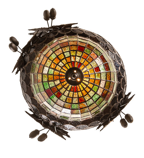 Meyda Tiffany 217981 One Light Pendant, Oil Rubbed Bronze