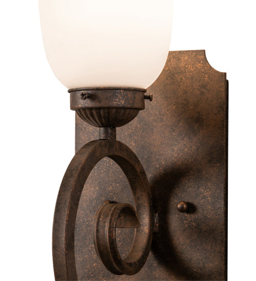 Meyda Tiffany 218111 One Light Wall Sconce, Antique Rust