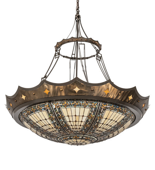 Meyda Tiffany 218649 Six Light Pendant, Timeless Bronze And Antique Copper
