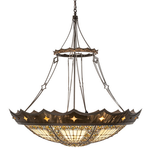 Meyda Tiffany 218649 Six Light Pendant, Timeless Bronze And Antique Copper