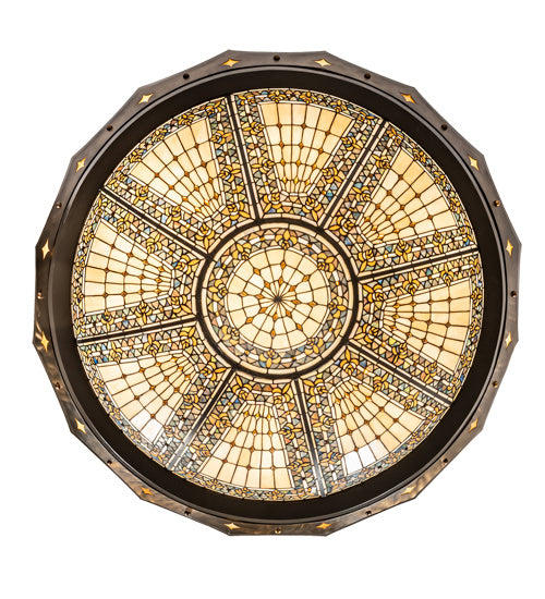 Meyda Tiffany 218649 Six Light Pendant, Timeless Bronze And Antique Copper