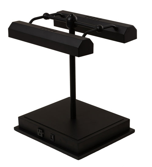 Meyda Tiffany 218706 Two Light Library Lamp, Oil Rubbed Bronze