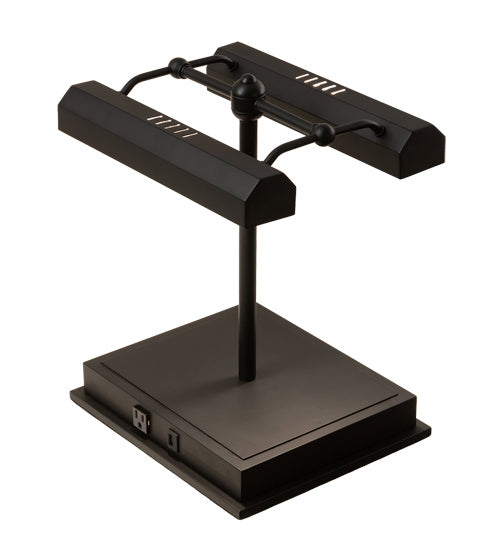 Meyda Tiffany 218706 Two Light Library Lamp, Oil Rubbed Bronze