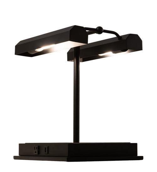 Meyda Tiffany 218706 Two Light Library Lamp, Oil Rubbed Bronze