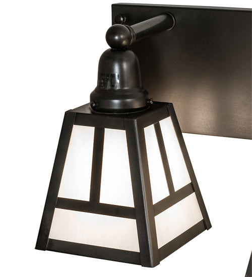 Meyda Tiffany 219287 Four Light Vanity, Craftsman Brown
