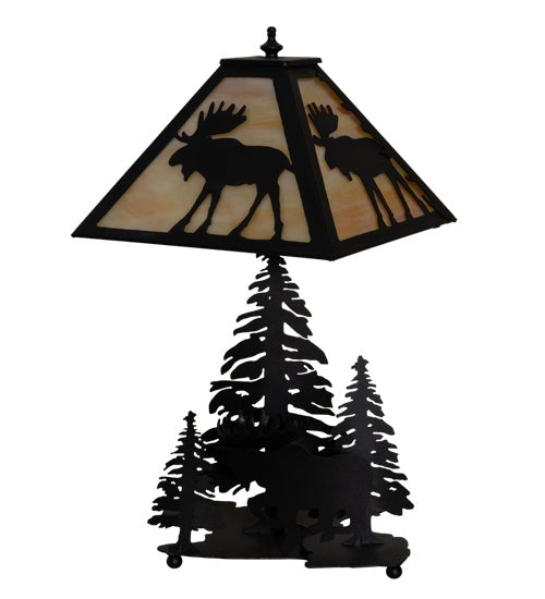 Meyda Tiffany 219733 Two Light Table Lamp, Timeless Bronze