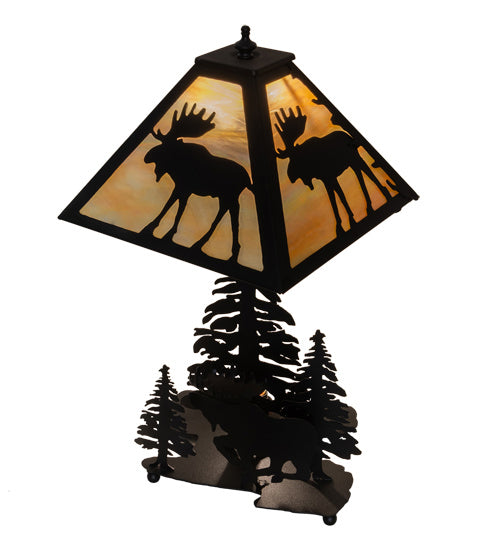 Meyda Tiffany 219733 Two Light Table Lamp, Timeless Bronze