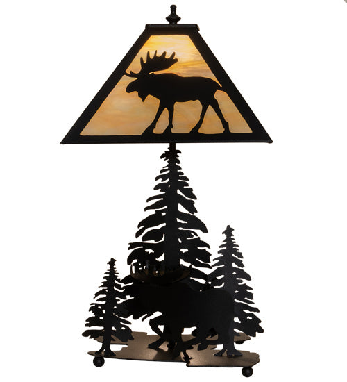 Meyda Tiffany 219733 Two Light Table Lamp, Timeless Bronze