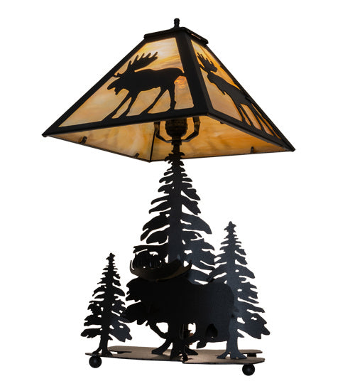 Meyda Tiffany 219733 Two Light Table Lamp, Timeless Bronze